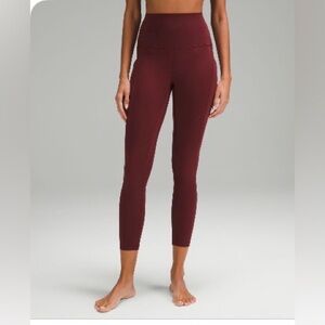 Lululemon Align High Rise 25” with Pockets Leggings - Red Merlot